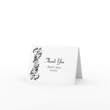 Rolo Floral Ornado Preto e Branco para Casamento