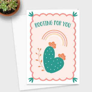 Cartão De Agradecimento "Root For You" Cactus Greeting Card