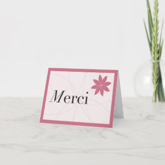Cartão De Agradecimento Rosa de Merci