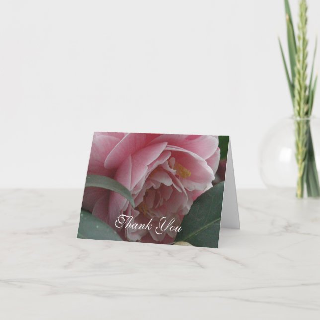 Cartão De Agradecimento Rosa do palácio, obrigado (Frente)