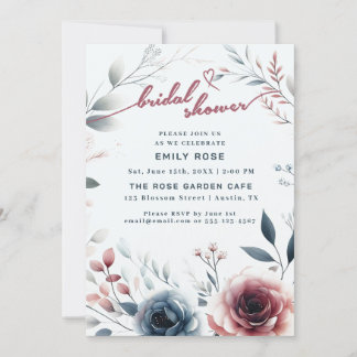 Cartão De Agradecimento Rosa Dusty e Chá de panela de Marfim