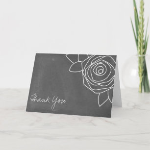 Cartão de Agradecimento Rosa Inspirado em Quadro N