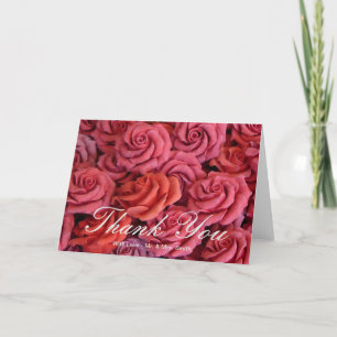 Cartão De Agradecimento Rosa Rosa Rosa Rosa Rosa, Obrigado