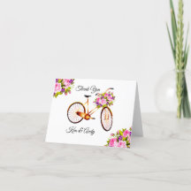 Rosa Rosa Sobre Bicicleta