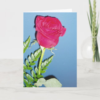 Cartão de Agradecimento “Rosa Vermelha”