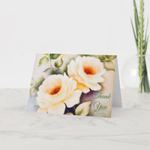 Cartão De Agradecimento Rosas