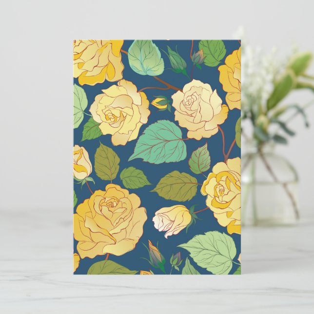 CARTÃO DE AGRADECIMENTO ROSAS 2 (Em pé/Frente)