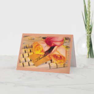 Cartão De Agradecimento rosas Admin Pro para computador 3589