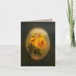 Cartão De Agradecimento Rosas Amarelas 4 x 5.6