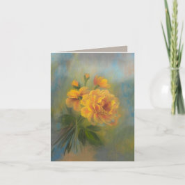 Cartão De Agradecimento Rosas Amarelas 4 x 5.6
