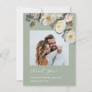 Cartão De Agradecimento Rosas amarelas brancas em 3D