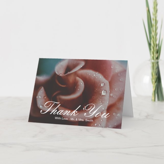 Cartão De Agradecimento Rosas Amarelas Obrigado (Frente)