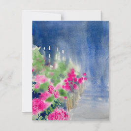 Cartão De Agradecimento Rosas de Bethany Beach: Notecard