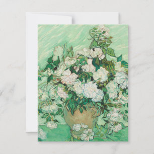 Cartão De Agradecimento Rosas de Vincent Van Gogh