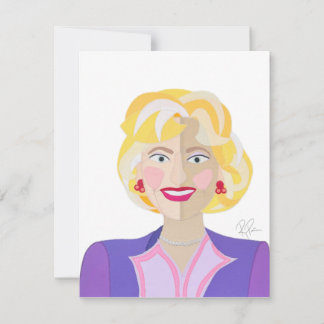 Cartão De Agradecimento Rose Flat Thank You Card