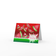 Rosto Engraçado Melancia - Obrigado