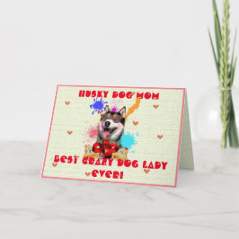 Cartão De Agradecimento Rouco Personalizado Cachorro-Mãe Melhor Cartão-De-