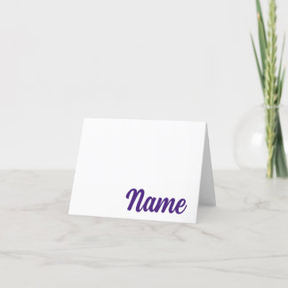 Cartão De Agradecimento Rouge de Baton PURPLE, Placa de Nota Personalizada