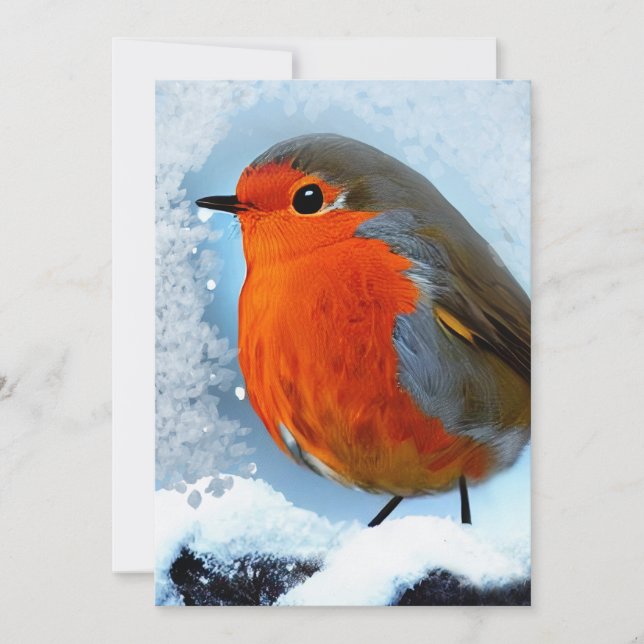 Cartão De Agradecimento Rouge gorge (Frente)