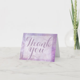 Cartão De Agradecimento Roxo Dandelion - Obrigado, bilhete