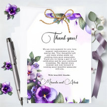 Roxo e Prata com Tema Floral em Marfim 