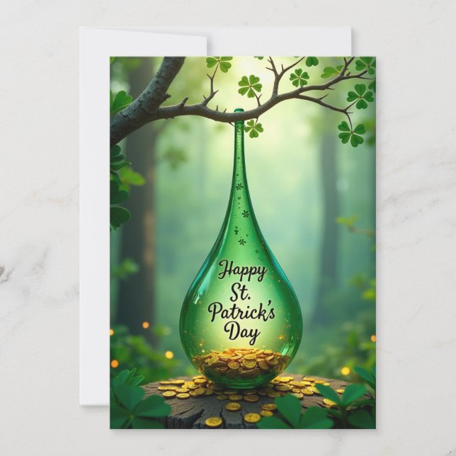 Cartão De Agradecimento Rua, Dia de Patrick (Frente)