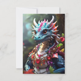 Cartão De Agradecimento Ruby Dragon