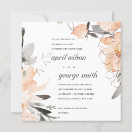 CARTÃO DE AGRADECIMENTO RUST TERRACOTTA BROWN FLORAL NÓS ARMAZENAMOS O CAR