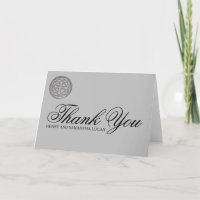 Rustic Celtic Knot Personalized Thank You Note