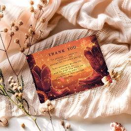 Cartão De Agradecimento Rustic Cowboy Rodeo 1st Birthday