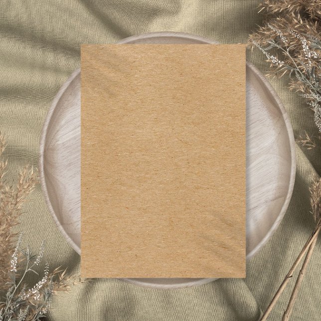Cartão De Agradecimento Rustic Kraft Simples e Elegante Boho (Rustic Kraft Simple Stylish Boho Thank You Card
)