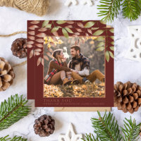 Rustic Terracotta Autumn Fall Deixa Foto Casamento