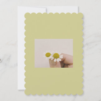 Cartão De Agradecimento Rustic Wildflower Flat Card – Minimalist Thank You
