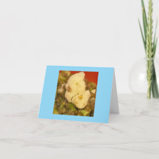 Cartão De Agradecimento Sad 😢 Cauliflower Face