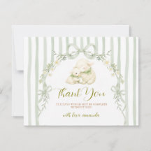 Sage Listra Pequeno Arco de Cordeiro Baby Shower F
