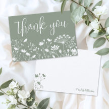 Sage Verde Flor Silvestre