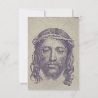 Cartão De Agradecimento Sagrada Santa Face Gráfica Carta Santa | Pater Nos