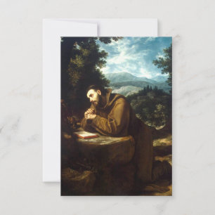 Cartão De Agradecimento Sagrado Cartoão de São Francisco de Assis