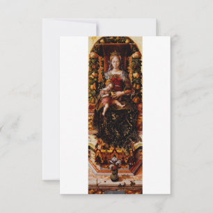 Cartão De Agradecimento Sagrado Coração de Maria da Candeletta Ave Maria