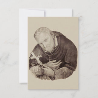 Cartão De Agradecimento Saint Alphonsus Liguori Redemptorist Holy Card