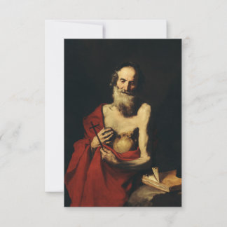 Cartão De Agradecimento Saint Jerome Translator of the Truth Holy Card