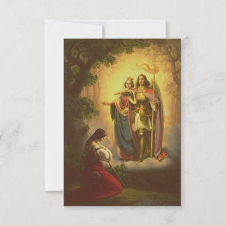 Cartão De Agradecimento Saint Joan of Arc Heavenly Guidance Holy Card