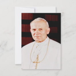 Cartão De Agradecimento Saint John Paul II Holy Card
