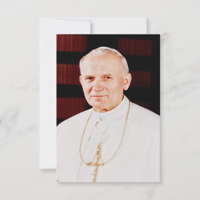 Cartão De Agradecimento Saint John Paul II Holy Card (Frente)