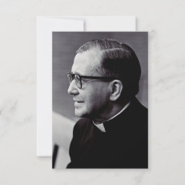 Cartão De Agradecimento Saint Josemaria Escriva Premium Holy Card