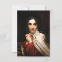 Cartão De Agradecimento Saint Teresa of Avila Holy Card