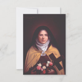 Cartão De Agradecimento Saint Thérèse of Lisieux Holy Card
