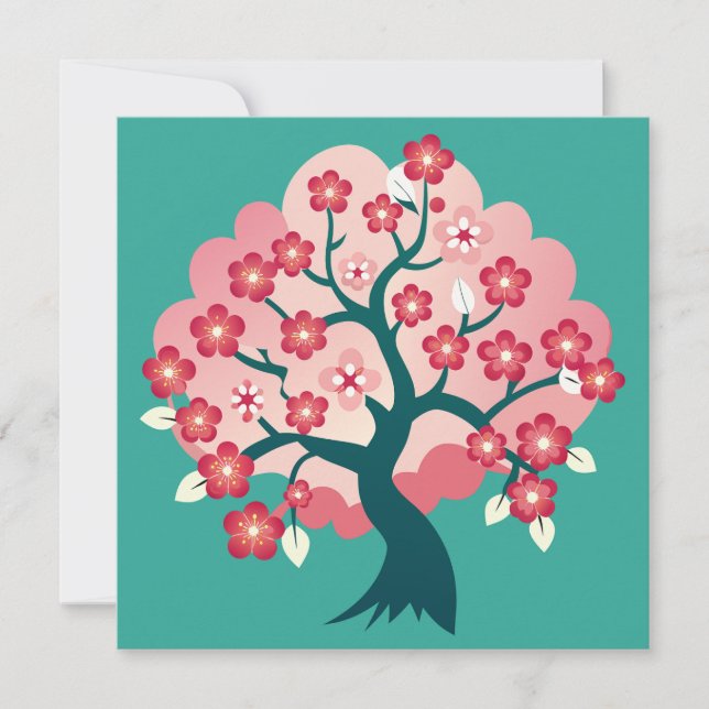 Cartão De Agradecimento Sakura Cascade (Frente)