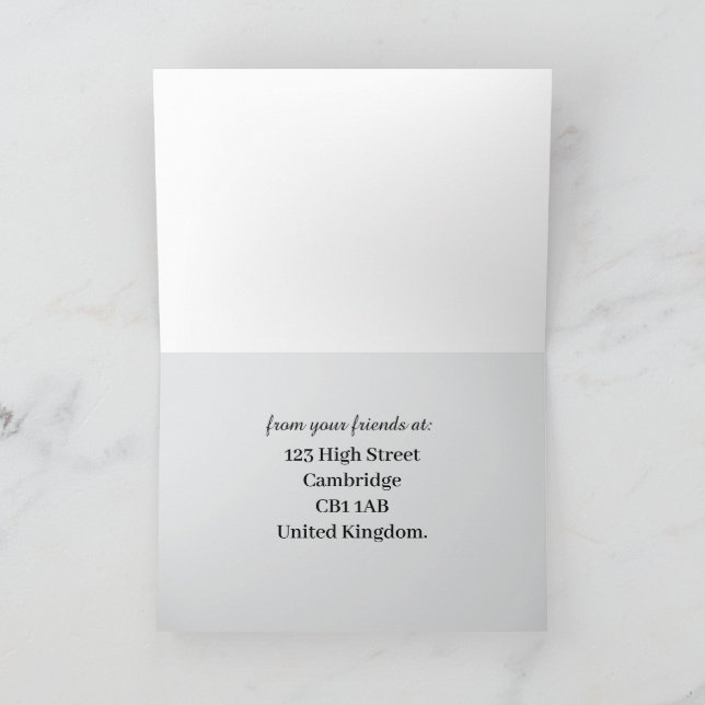 Cartão De Agradecimento Salvamento do Cão Animal (Interior)