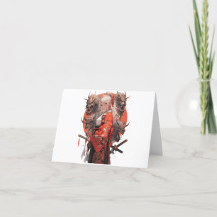 Cartão De Agradecimento Samurai Girl
